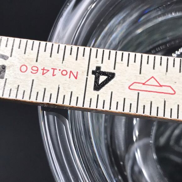 Vintage Crystal Glass Candle Holders - Compotes Set of 2 Maded in Krosno Poland - Picture 7 of 7